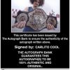 Carlito Cool authentic signed WWE wrestling 8x10 photo W/Cert Autographed 25 Certificate of Authenticity from The Autograph Bank