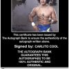 Carlito Cool authentic signed WWE wrestling 8x10 photo W/Cert Autographed 26 Certificate of Authenticity from The Autograph Bank