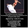 Carlito Cool authentic signed WWE wrestling 8x10 photo W/Cert Autographed 28 Certificate of Authenticity from The Autograph Bank