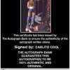 Carlito Cool authentic signed WWE wrestling 8x10 photo W/Cert Autographed 30 Certificate of Authenticity from The Autograph Bank