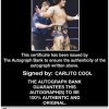 Carlito Cool authentic signed WWE wrestling 8x10 photo W/Cert Autographed 38 Certificate of Authenticity from The Autograph Bank