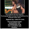 Carlito Cool authentic signed WWE wrestling 8x10 photo W/Cert Autographed 40 Certificate of Authenticity from The Autograph Bank
