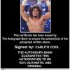 Carlito Cool authentic signed WWE wrestling 8x10 photo W/Cert Autographed 46 Certificate of Authenticity from The Autograph Bank