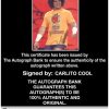 Carlito Cool authentic signed WWE wrestling 8x10 photo W/Cert Autographed 47 Certificate of Authenticity from The Autograph Bank