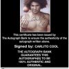 Carlito Cool authentic signed WWE wrestling 8x10 photo W/Cert Autographed 52 Certificate of Authenticity from The Autograph Bank