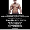 Chris Masters authentic signed WWE wrestling 8x10 photo W/Cert Autographed (13 Certificate of Authenticity from The Autograph Bank