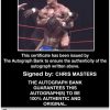 Chris Masters authentic signed WWE wrestling 8x10 photo W/Cert Autographed (24 Certificate of Authenticity from The Autograph Bank