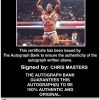 Chris Masters authentic signed WWE wrestling 8x10 photo W/Cert Autographed (33 Certificate of Authenticity from The Autograph Bank