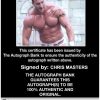 Chris Masters authentic signed WWE wrestling 8x10 photo W/Cert Autographed (42 Certificate of Authenticity from The Autograph Bank