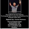 Charles Robinson authentic signed WWE wrestling 8x10 photo W/Cert Autographed 02 Certificate of Authenticity from The Autograph Bank