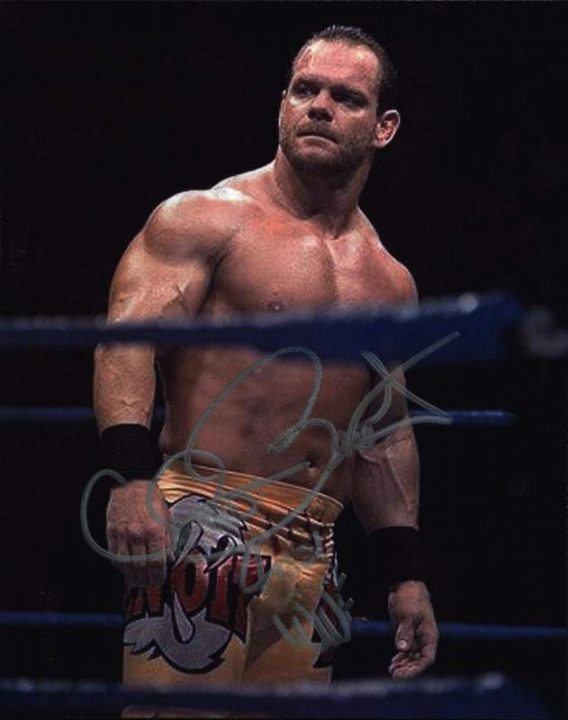 Chris Benoit authentic signed WWE wrestling 8x10 photo W/Cert Autographed (02 signed 8x10 photo