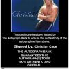 Christian Cage authentic signed WWE wrestling 8x10 photo W/Cert Autographed (01 Certificate of Authenticity from The Autograph Bank