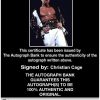 Christian Cage authentic signed WWE wrestling 8x10 photo W/Cert Autographed (02 Certificate of Authenticity from The Autograph Bank