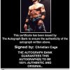 Christian Cage authentic signed WWE wrestling 8x10 photo W/Cert Autographed (03 Certificate of Authenticity from The Autograph Bank