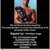 Christian Cage authentic signed WWE wrestling 8x10 photo W/Cert Autographed (05 Certificate of Authenticity from The Autograph Bank