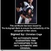 Christian Cage authentic signed WWE wrestling 8x10 photo W/Cert Autographed (08 Certificate of Authenticity from The Autograph Bank
