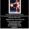 Chuck Palumbo authentic signed WWE wrestling 8x10 photo W/Cert Autographed (02 Certificate of Authenticity from The Autograph Bank