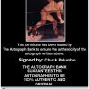 Chuck Palumbo authentic signed WWE wrestling 8x10 photo W/Cert Autographed (04 Certificate of Authenticity from The Autograph Bank
