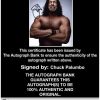 Chuck Palumbo authentic signed WWE wrestling 8x10 photo W/Cert Autographed (05 Certificate of Authenticity from The Autograph Bank
