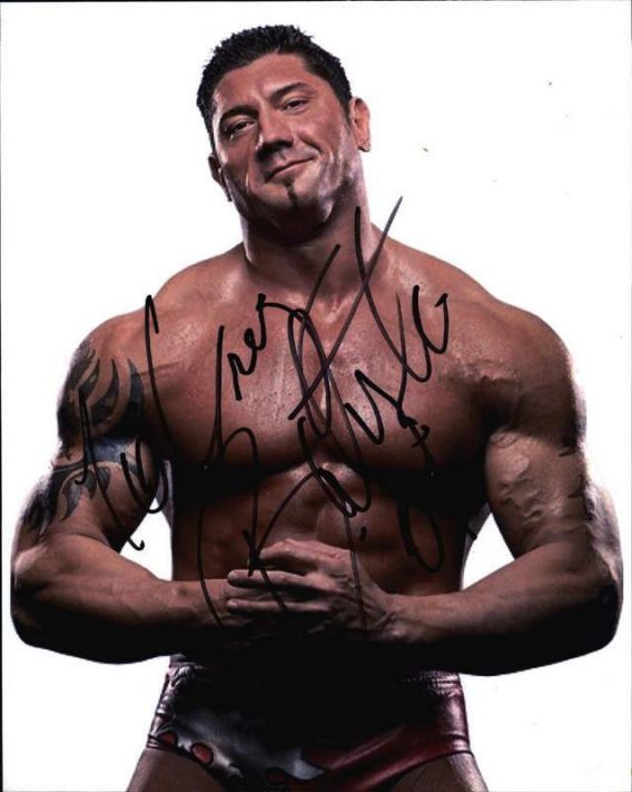 Deacon Bautista authentic signed WWE wrestling 8x10 photo W/Cert Autographed signed 8x10 photo
