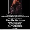 Edge Copeland authentic signed WWE wrestling 8x10 photo W/Cert Autographed (03 Certificate of Authenticity from The Autograph Bank