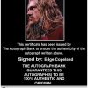 Edge Copeland authentic signed WWE wrestling 8x10 photo W/Cert Autographed (04 Certificate of Authenticity from The Autograph Bank