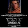 Edge Copeland authentic signed WWE wrestling 8x10 photo W/Cert Autographed (06 Certificate of Authenticity from The Autograph Bank