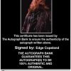 Edge Copeland authentic signed WWE wrestling 8x10 photo W/Cert Autographed (08 Certificate of Authenticity from The Autograph Bank