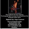 Edge Copeland authentic signed WWE wrestling 8x10 photo W/Cert Autographed (11 Certificate of Authenticity from The Autograph Bank