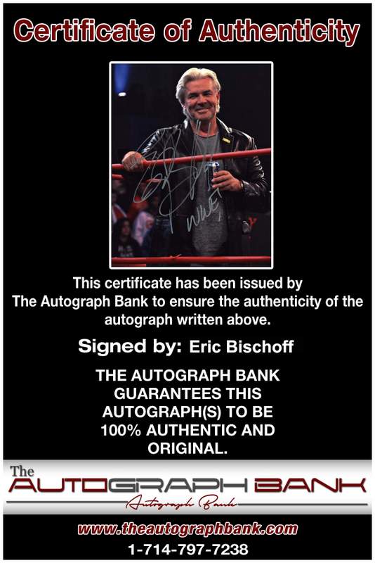 Eric Bischoff authentic signed WWE wrestling 8x10 photo W/Cert Autographed (07 Certificate of Authenticity from The Autograph Bank
