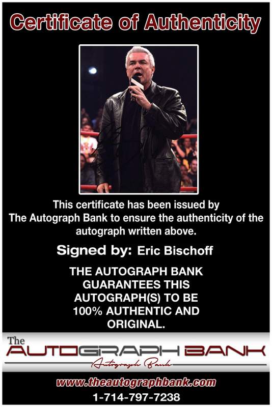 Eric Bischoff authentic signed WWE wrestling 8x10 photo W/Cert Autographed (12 Certificate of Authenticity from The Autograph Bank