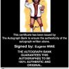 Eugene authentic signed WWE wrestling 8x10 photo W/Cert Autographed 11 Certificate of Authenticity from The Autograph Bank