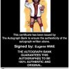 Eugene authentic signed WWE wrestling 8x10 photo W/Cert Autographed 14 Certificate of Authenticity from The Autograph Bank