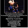 Funaki Shoichi authentic signed WWE wrestling 8x10 photo W/Cert Autographed (06 Certificate of Authenticity from The Autograph Bank