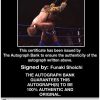 Funaki Shoichi authentic signed WWE wrestling 8x10 photo W/Cert Autographed (10 Certificate of Authenticity from The Autograph Bank