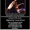 Funaki Shoichi authentic signed WWE wrestling 8x10 photo W/Cert Autographed (13 Certificate of Authenticity from The Autograph Bank
