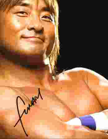 Funaki Shoichi authentic signed WWE wrestling 8x10 photo W/Cert Autographed (17 signed 8x10 photo