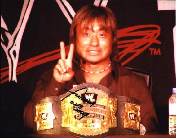 Funaki Shoichi authentic signed WWE wrestling 8x10 photo W/Cert Autographed (21 signed 8x10 photo