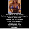Jackie Gayda authentic signed WWE wrestling 8x10 photo W/Cert Autographed 01 Certificate of Authenticity from The Autograph Bank