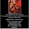 Jackie Gayda authentic signed WWE wrestling 8x10 photo W/Cert Autographed 02 Certificate of Authenticity from The Autograph Bank