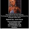 Jackie Gayda authentic signed WWE wrestling 8x10 photo W/Cert Autographed 08 Certificate of Authenticity from The Autograph Bank