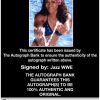 Jazz authentic signed WWE wrestling 8x10 photo W/Cert Autographed 08 Certificate of Authenticity from The Autograph Bank