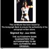 Jazz authentic signed WWE wrestling 8x10 photo W/Cert Autographed 12 Certificate of Authenticity from The Autograph Bank