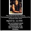 Jazz authentic signed WWE wrestling 8x10 photo W/Cert Autographed 14 Certificate of Authenticity from The Autograph Bank