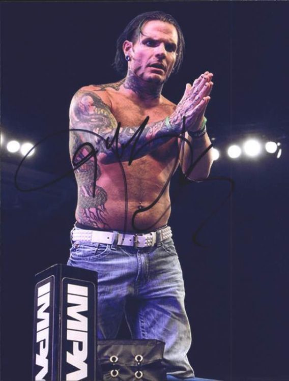 Jeff Hardy authentic signed WWE wrestling 8x10 photo W/Cert Autographed 21 signed 8x10 photo