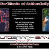 Jeff Hardy authentic signed WWE wrestling 8x10 photo W/Cert Autographed 22 Certificate of Authenticity from The Autograph Bank