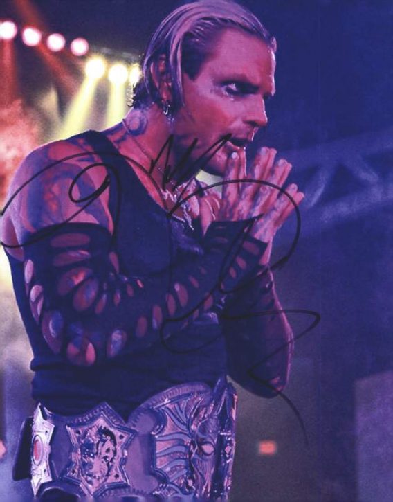 Jeff Hardy authentic signed WWE wrestling 8x10 photo W/Cert Autographed 24 signed 8x10 photo