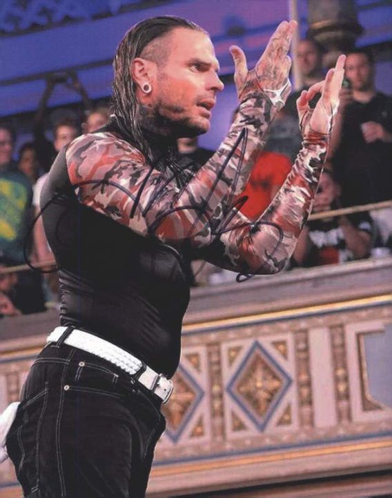 Jeff Hardy authentic signed WWE wrestling 8x10 photo W/Cert Autographed 38 signed 8x10 photo