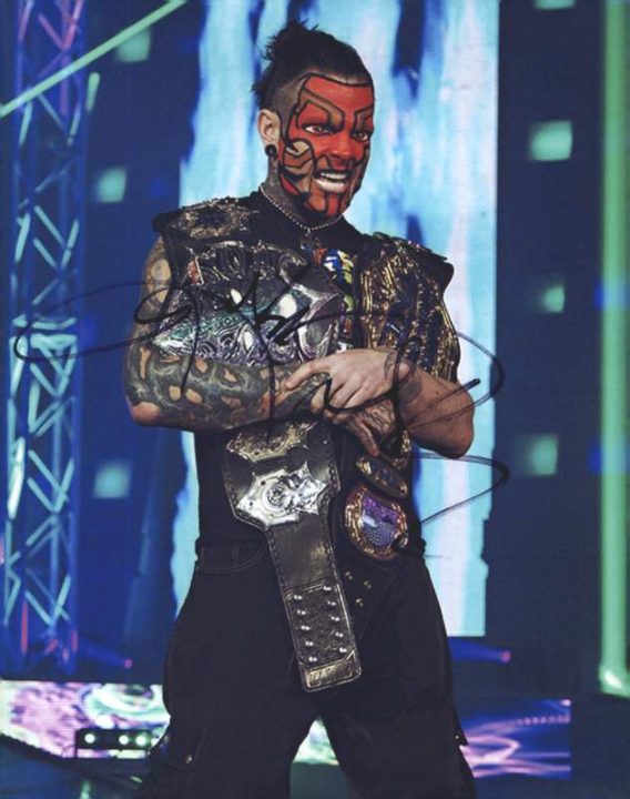 Jeff Hardy authentic signed WWE wrestling 8x10 photo W/Cert Autographed 41 signed 8x10 photo