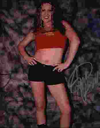 Jillian Hall authentic signed WWE wrestling 8x10 photo W/Cert Autographed 08 signed 8x10 photo